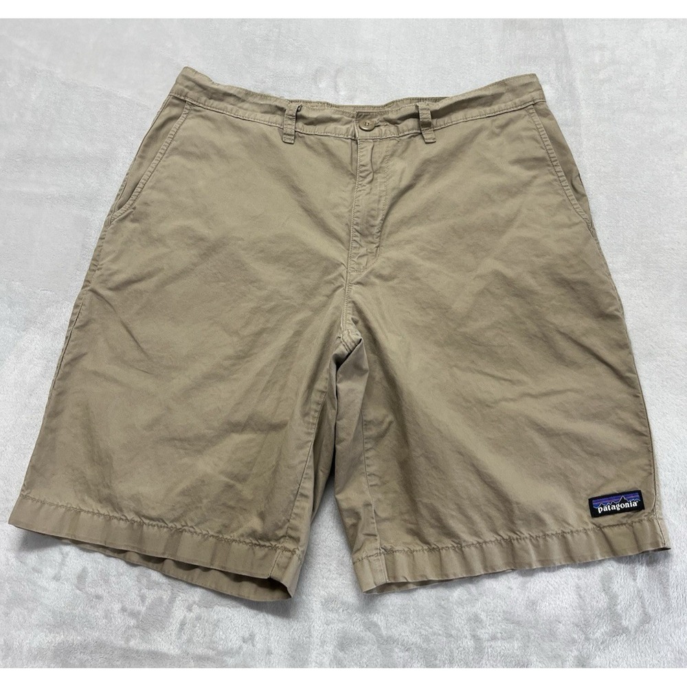 Patagonia All Wear Hemp Short Men 32 Beige Lightweight Organic Cotton 9'' Inseam